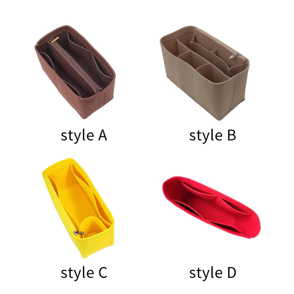 Handbag organizer fitting demonstration