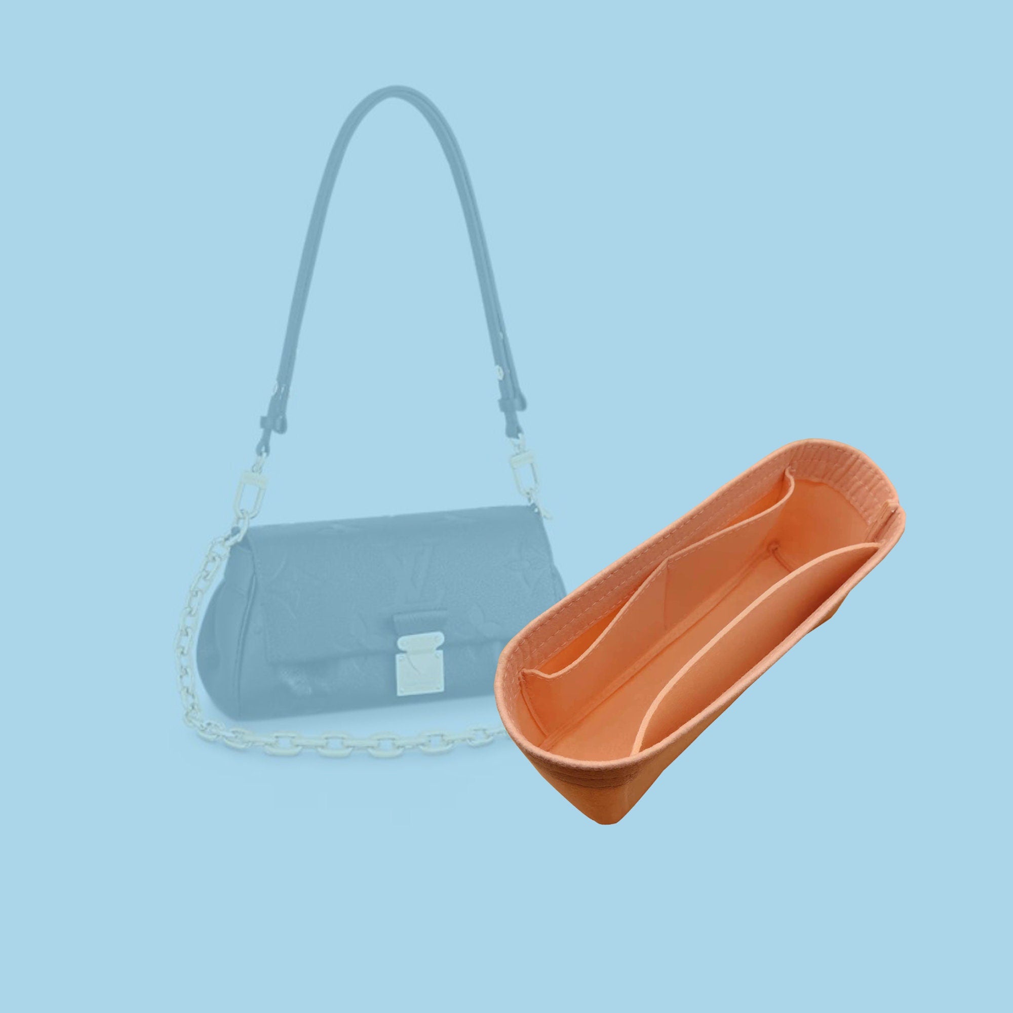 Felt Purse Insert Handbag Organizer for LV favorite | Purse Organizer Insert | Tote Bag Organizer | Tote Bag Liner | Bag Insert