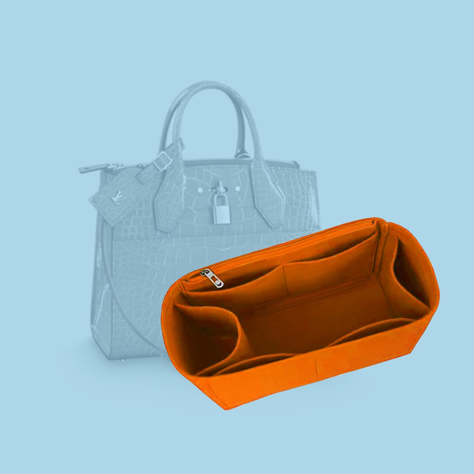 Felt Purse Insert Handbag Organizer for LV city steamer MM/MINI | Purse Organizer Insert | Tote Bag Organizer | Tote Bag Liner | Bag Insert
